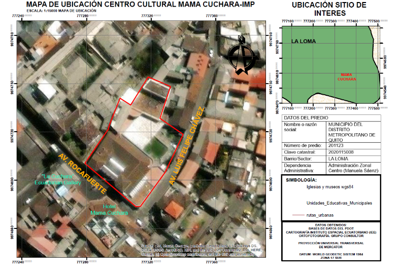 Mapa 1. Ubicación Centro Cultural Mama Cuchara 